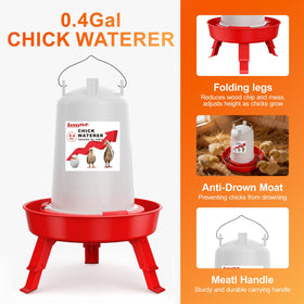ZenxyHoC adjustable legs ensure stable setup as chicks grow.