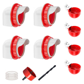 ZenxyHoC chicken feeder with four ports reduces waste and keeps feed tidy.