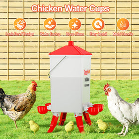 ZenxyHoC waterer with three-height adjustable legs stabilizes on uneven ground