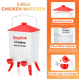 ZenxyHoC automatic dual-layer cups provide steady water flow