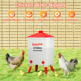ZenxyHoC chicken waterer leak-proof hydration keeps coop dry