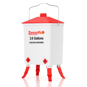 ZenxyHoC chicken waterer with visible water level for quick refills