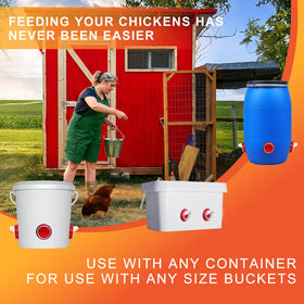 ZenxyHoC red design improves visibility and attracts chickens.