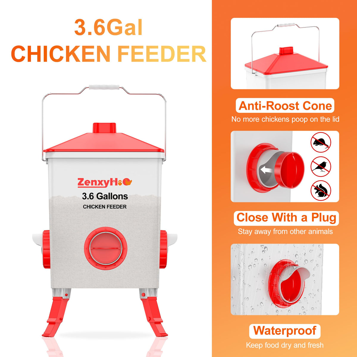 ZenxyHoC four no-waste ports reduce feed loss