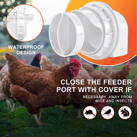 ZenxyHoC rainproof cover protecting feed from moisture in all weather.