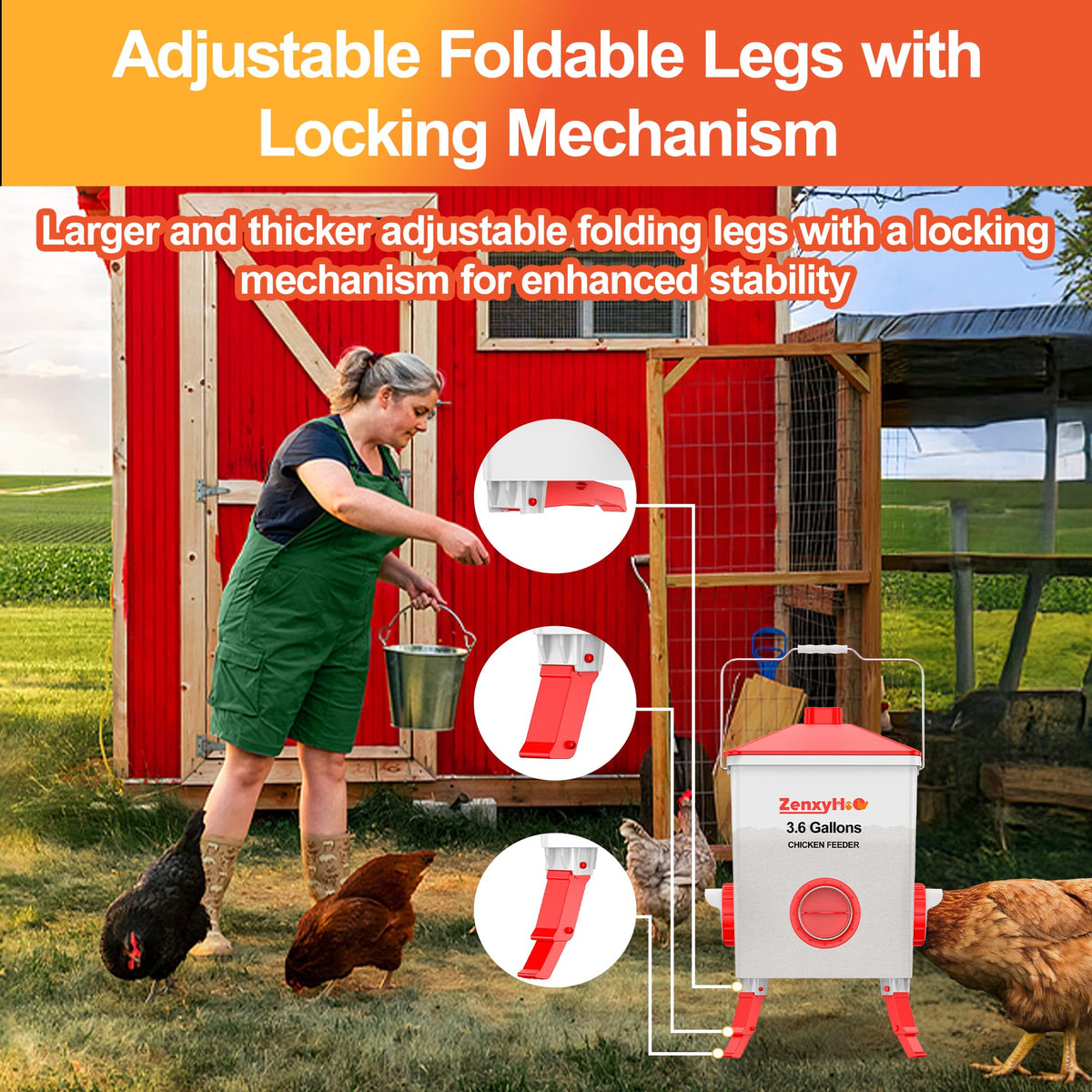 ZenxyHoC weather-sealed lid protects feed from rain