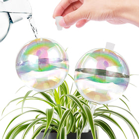 ZephyrBloom 13 oz watering globe ready to hydrate indoor plants for up to two weeks.
