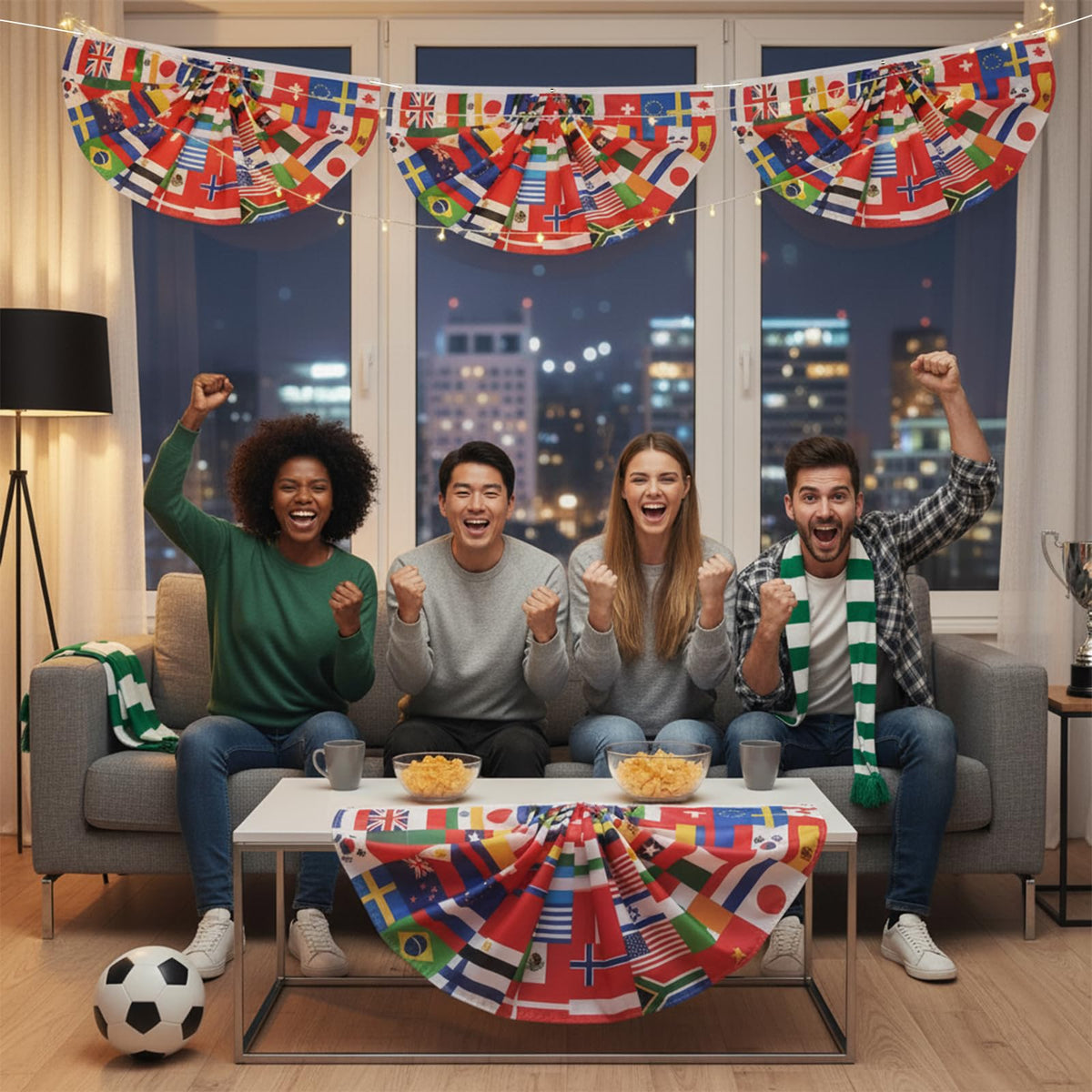 Zeptrix 36-country flags create global unity appeal
