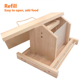 Zeqeey bird feeder bottom tray catching spilled seed reduces waste
