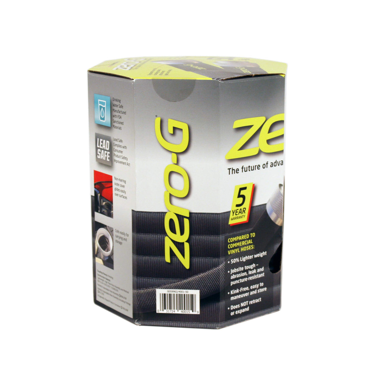Zero-G 4001-50 kink-free design allows smooth routing around plants and corners.