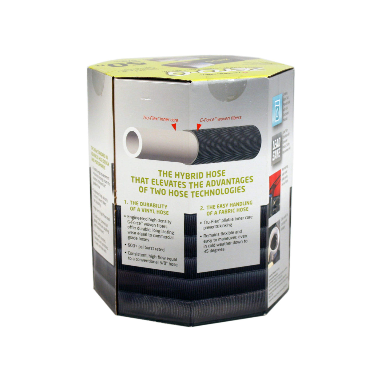 Zero-G 4001-50 Tru-Flex core resists tangling for cleaner setup.