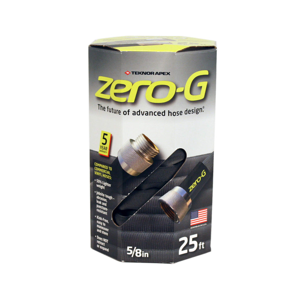 Zero-G lightweight hose with abrasion-resistant outer cover for durable outdoor use.