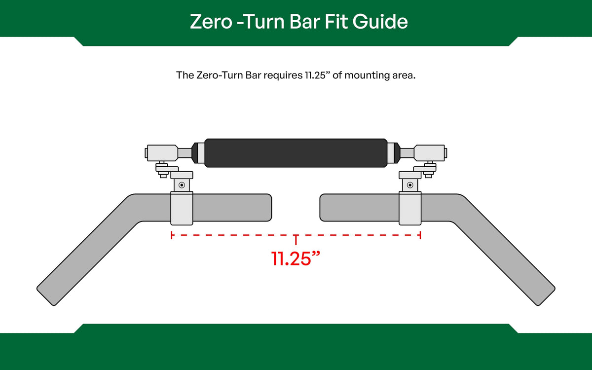 Zero-Turn Bar allows one-handed steering with full mower control