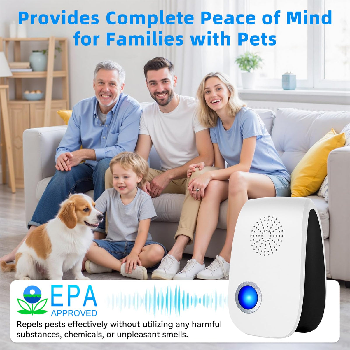 Zerobugeasy chemical-free pest deterrent keeps spaces odor-free