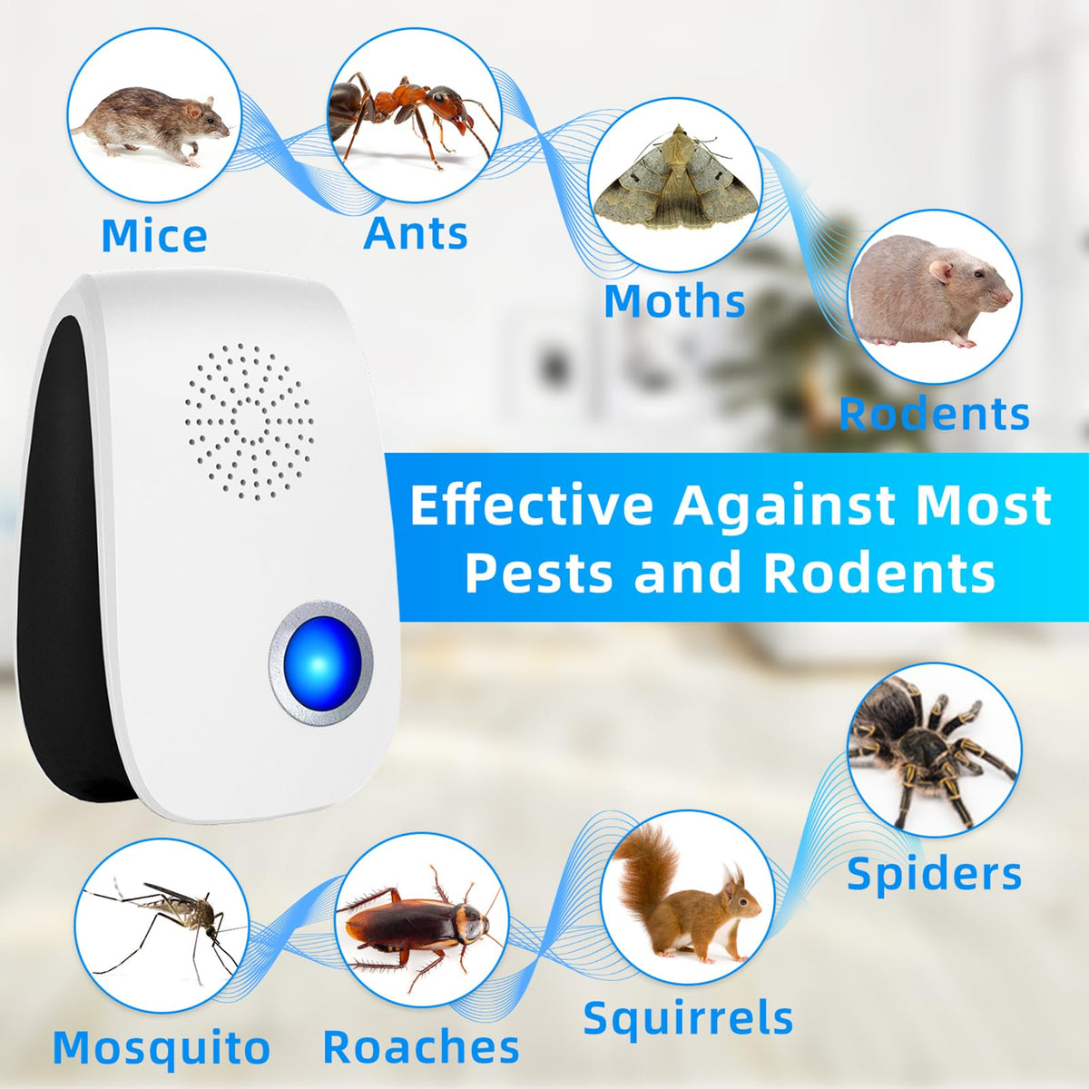 Zerobugeasy plug‑in wall pest repellent mounted for continuous protection