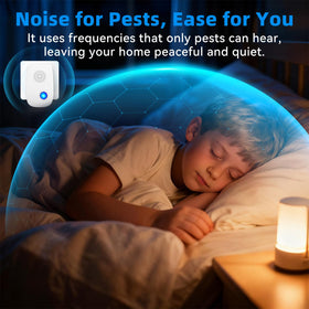 Zerobugeasy silent ultrasonic operation works unseen by people but detected by pests