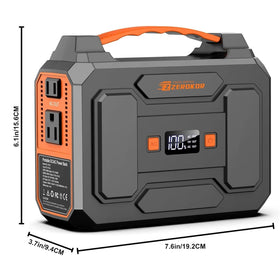 ZeroKor 100W portable battery pack top-side ports ready for laptops and cameras