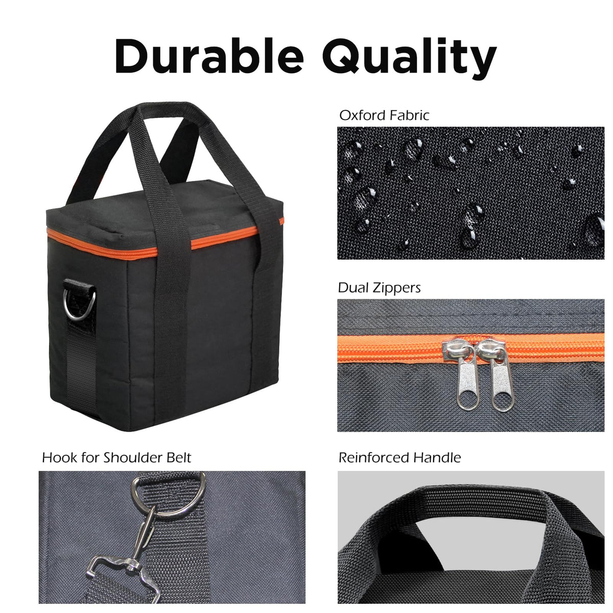 ZeroKor portable power case organized compartments keep cables tidy.