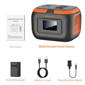 ZeroKor power station package includes essential cables and manual