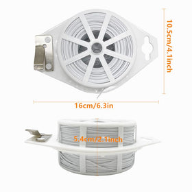 Durable PE coated Zeromall ties protect plants outdoors