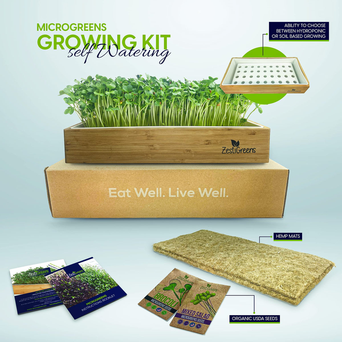 ZESTIGREENS blackout felt lid supports steady uniform growth