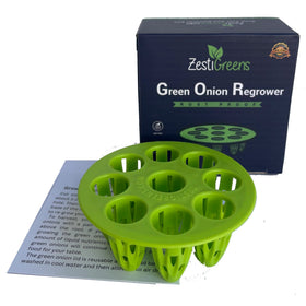 ZESTIGREENS green onion regrower lid with ergonomic design supporting upright growth