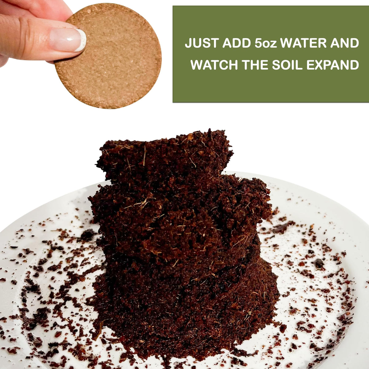 ZESTIGREENS coco coir grow discs provide two cups of soil each