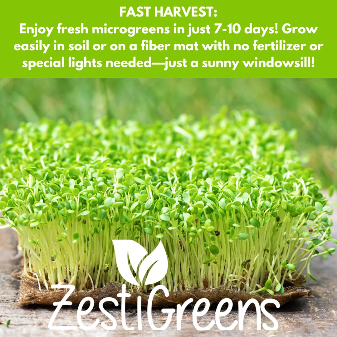 ZESTIGREENS salad mix microgreens seeds versatile for meals and bowls