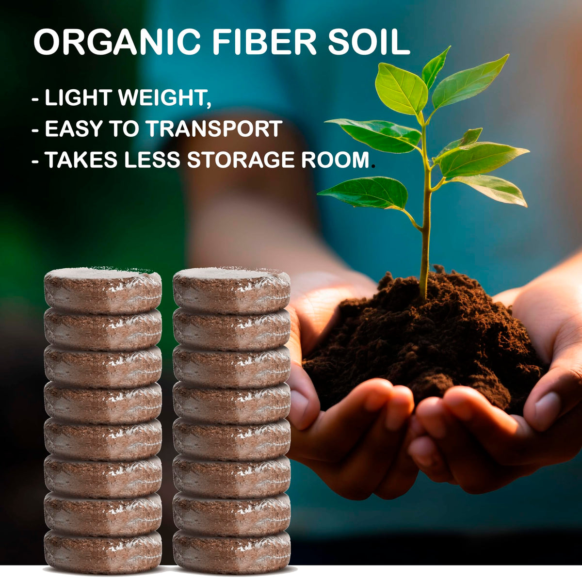 ZESTIGREENS soil wafers expanding after water for easy setup