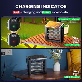 ZETAWALE zapper with dual-charging enables quick full charges and long runtimes.