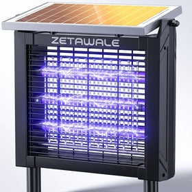 ZETAWALE solar bug zapper outdoor unit ready to protect patios from pests.