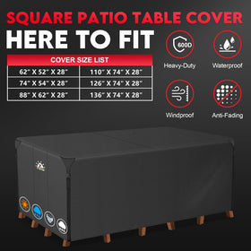 Zettum 600D waterproof oxford fabric provides durable outdoor protection.