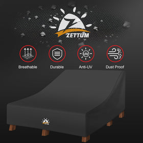 Zettum fade-resistant lounge cover withstands UV exposure for color retention.