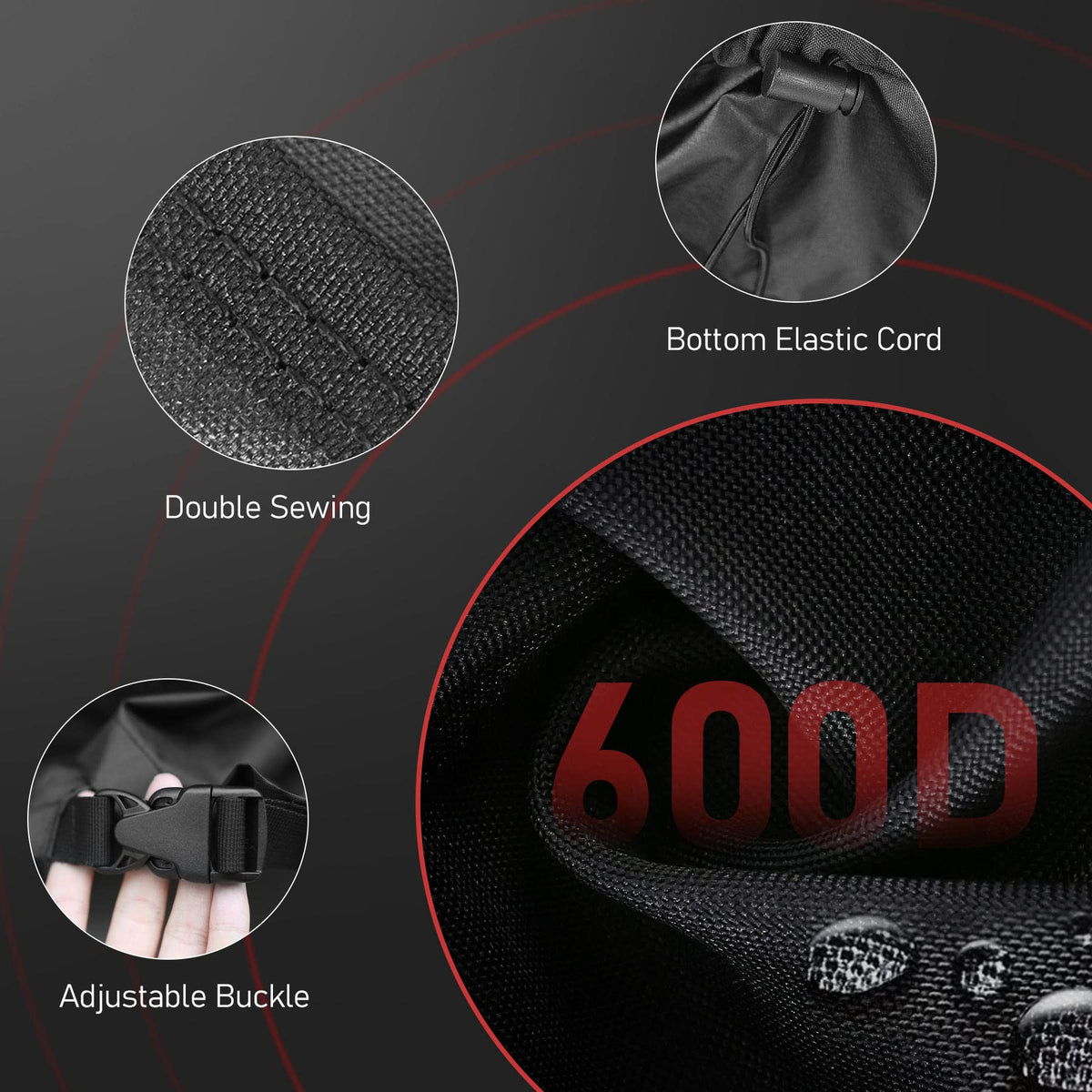 Zettum windproof buckle close-up showing secure fit in wind.