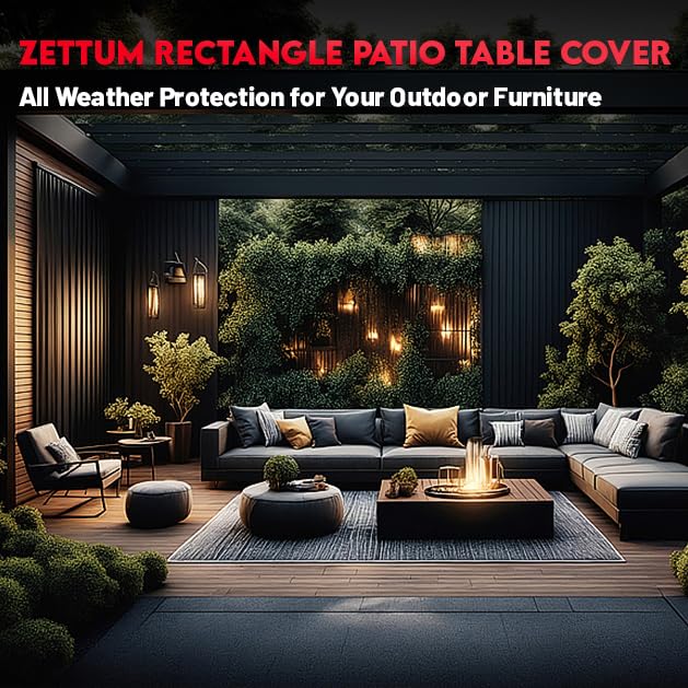 Zettum fits 6–10 chairs for a tidy outdoor dining area.