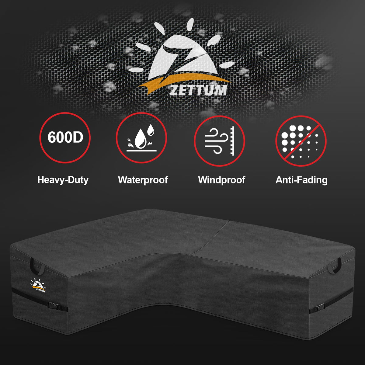 Zettum easy-on, easy-off cover saves time protecting furniture