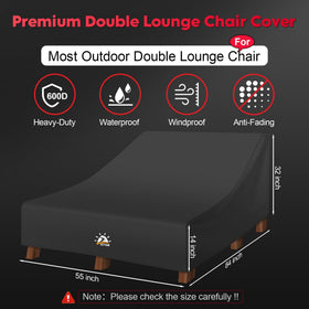 Zettum outdoor lounge cover features easy-on-off design for quick setup.