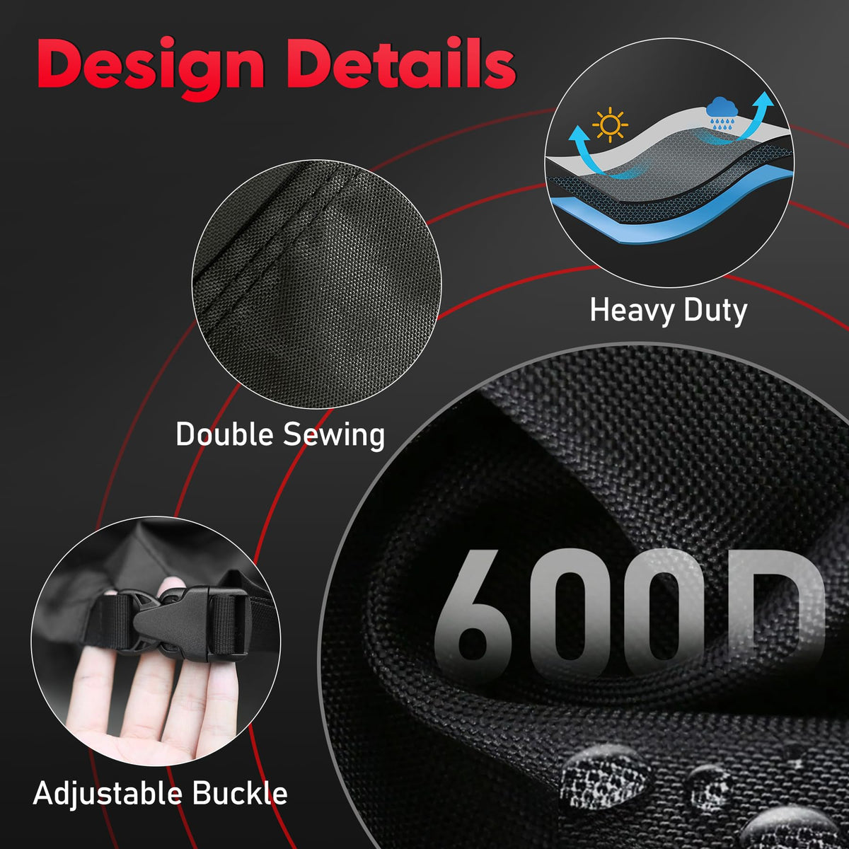 Zettum fade-resistant cover protects patio chairs from sun damage