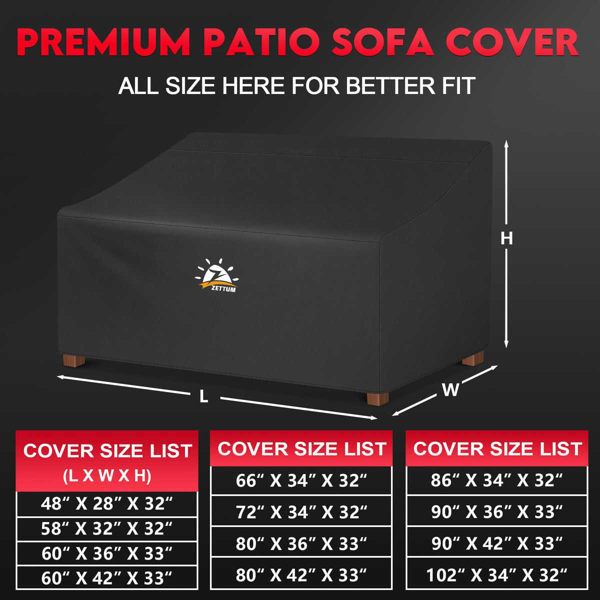 Zettum PU-coated waterproof layer detail shows rain protection for furniture