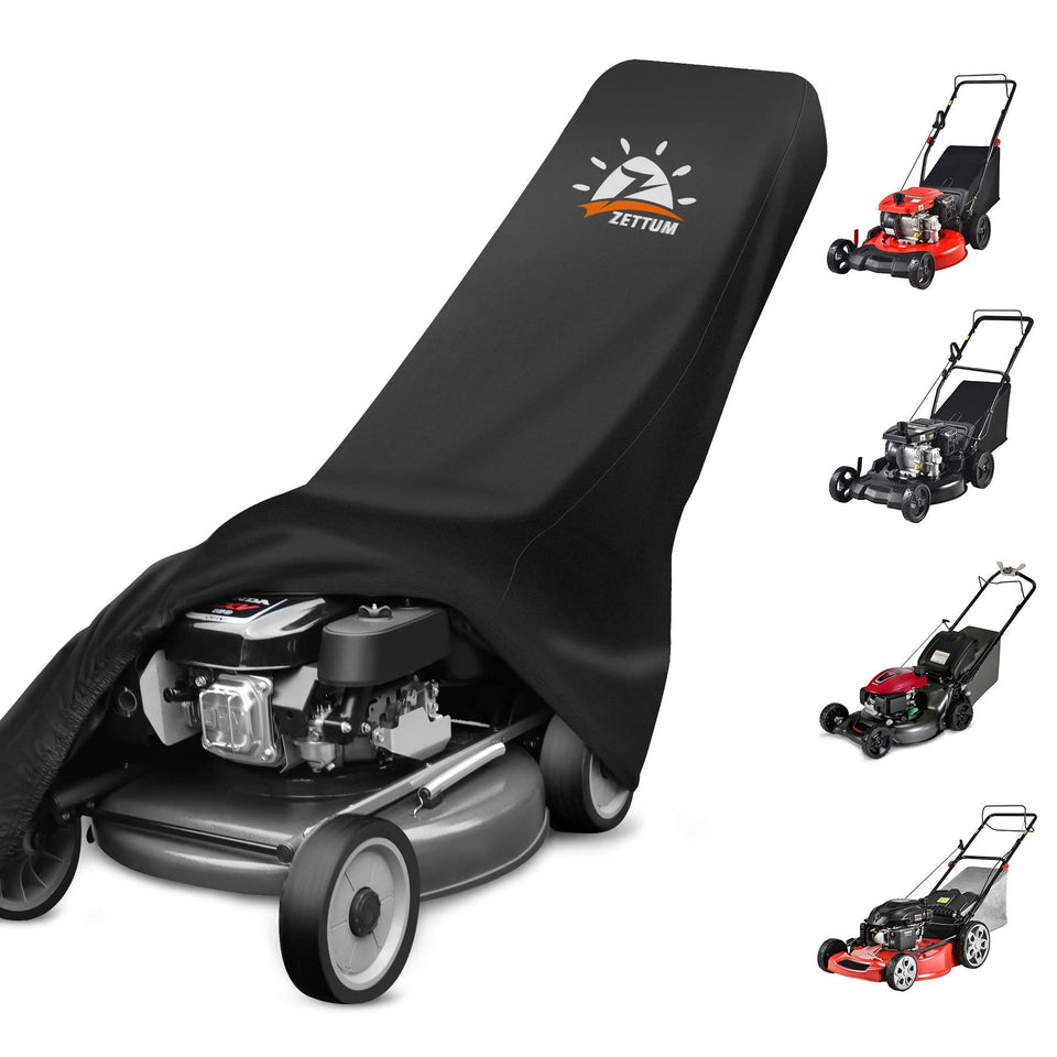 Zettum Push Lawn Mower Cover universal fit protects your mower from rain and dust