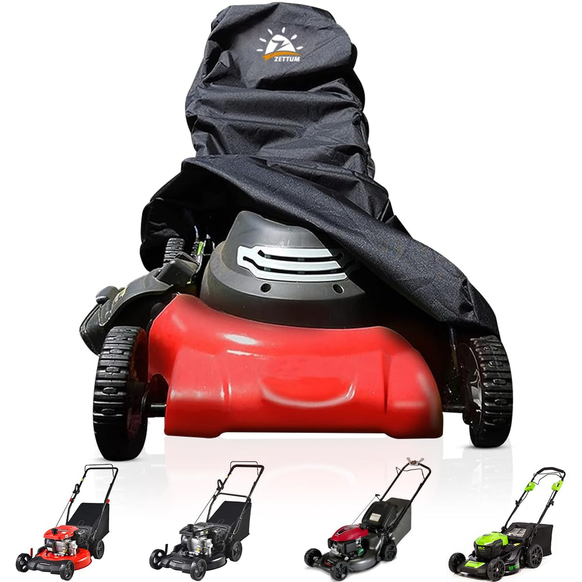 Zettum Push Lawn Mower Cover weather protection ready shields against leaves and debris