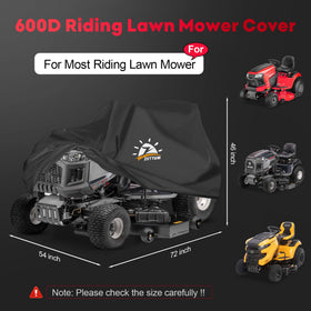 Zettum riding mower cover 600D fabric for heavy-duty outdoor protection.