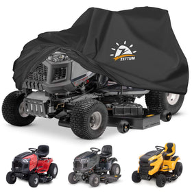 Zettum riding mower cover waterproof to shield lawn tractors from rain and dust.