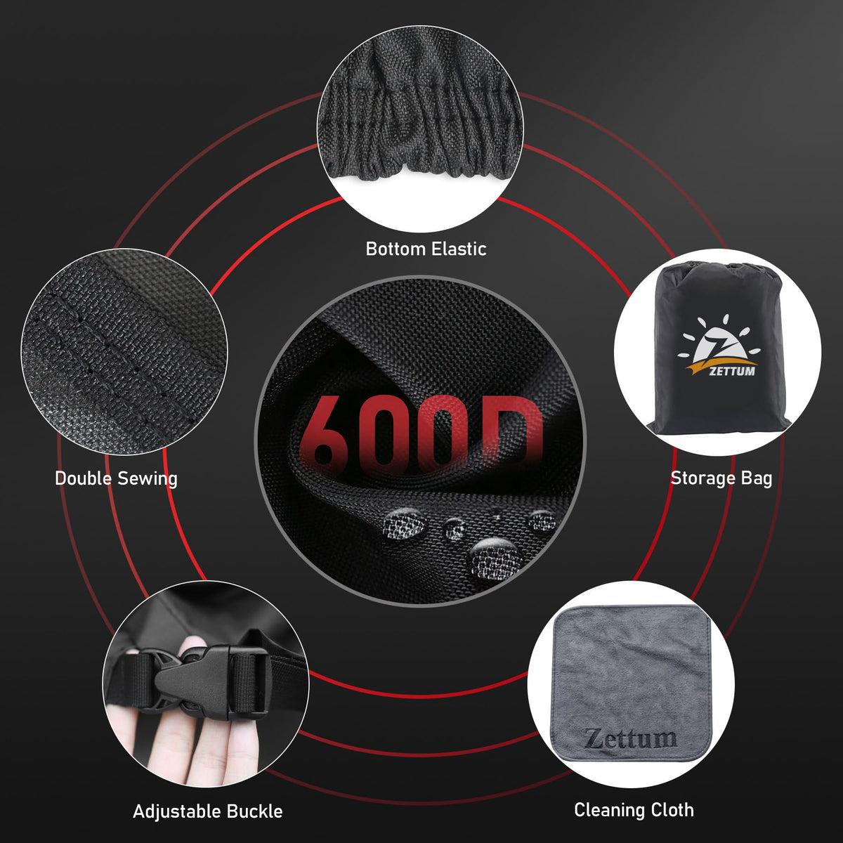 Zettum cover waterproof protection keeps snow blowers dry outdoors