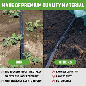 Zevlux ground-insertion-friendly design saves effort during landscape setup.
