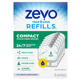 ZEVO Compact trap front view for indoor insect control.