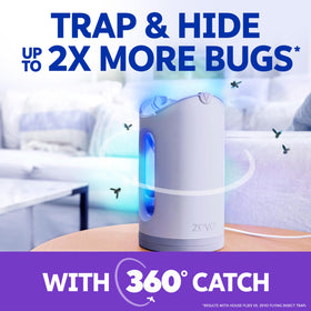 ZEVO MAX adhesive-back, traps insects without touching the catch.