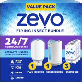 ZEVO MAX base front view, compact indoor trap for discreet placement.