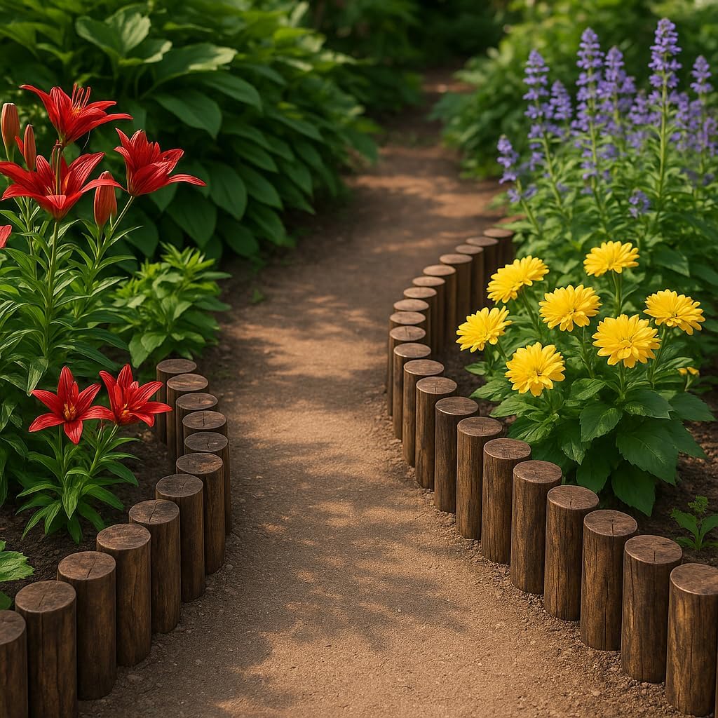 ZEZUT edging suitable for indoor and outdoor use beside pavers for a natural look.