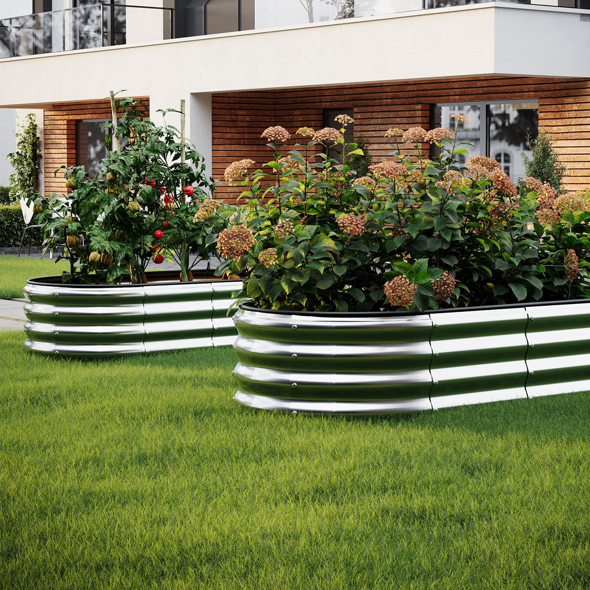 Color options shown to match different garden styles.
